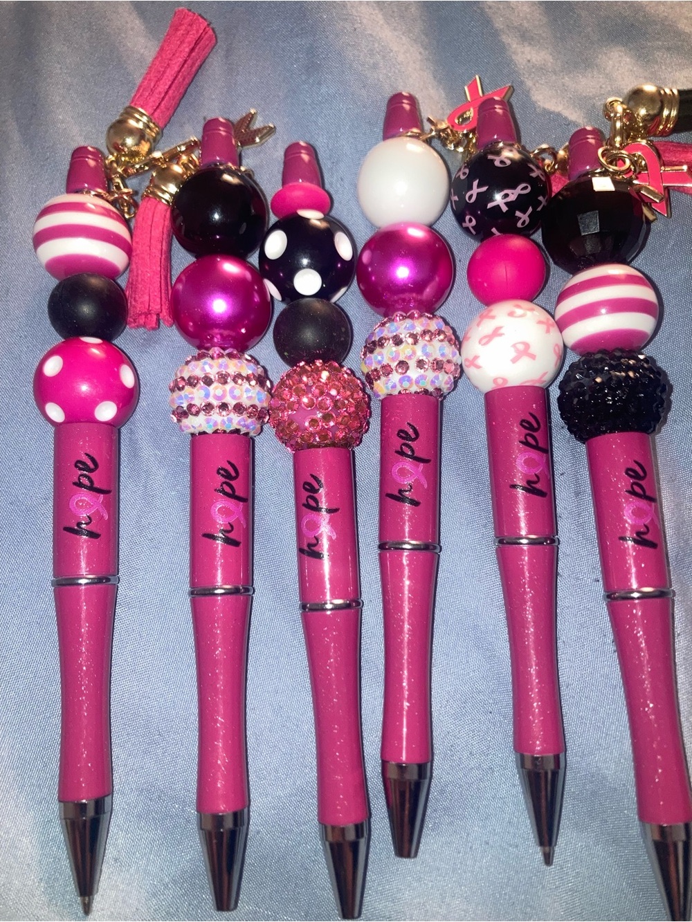 Angels of Las Vegas Breast Cancer Awareness Beaded Pens (1) - Picture 9 of 10